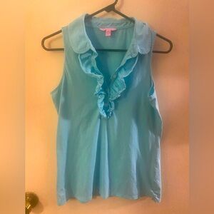 Lily Pulitzer Medium Sleeveless Ruffle Shirt